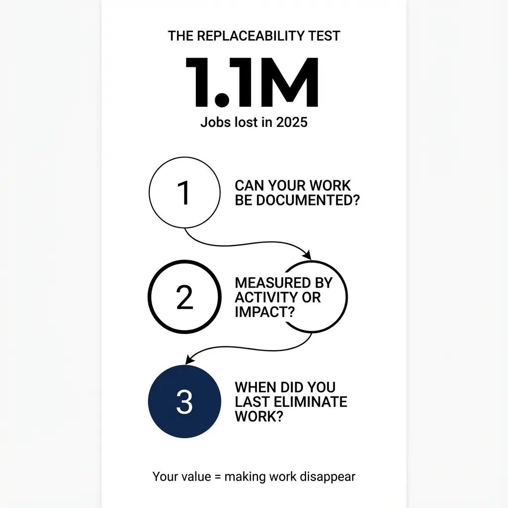 infographic on risk of becoming part of 1.1M layoffs